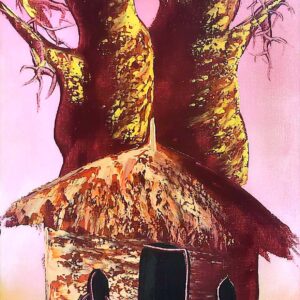 (nyambizi)Maasai life under Baobab tree