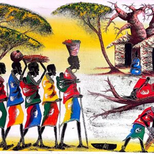 Maasai life under the Baobab tree