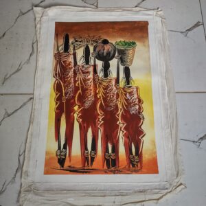 Masai knife painting