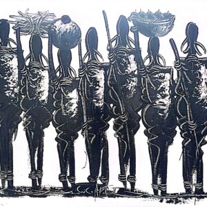 African village women in unity